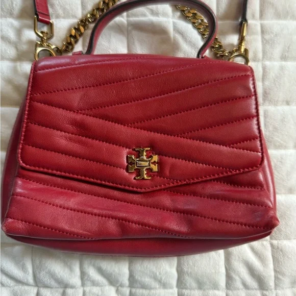 Tory Burch Kira Red Quilted Leather Bag ❤️ - Picture 3 of 15